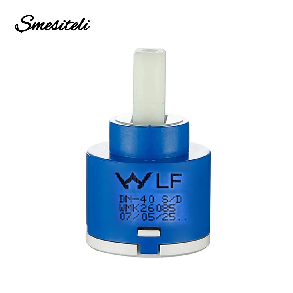 Smesiteli Ceramics Faucet Cartridges 40/35/25mm Cartridge Mixer Low Torque Faucet Accessories Spindle Flat Base Free Rotation faucet cartridge