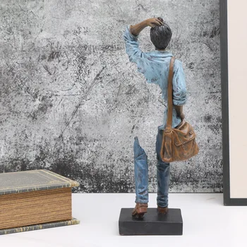 Bruno Catalano-Inspired ‘The Traveler’ Sculpture – Surreal Resin Art for Home or Office Decor 3