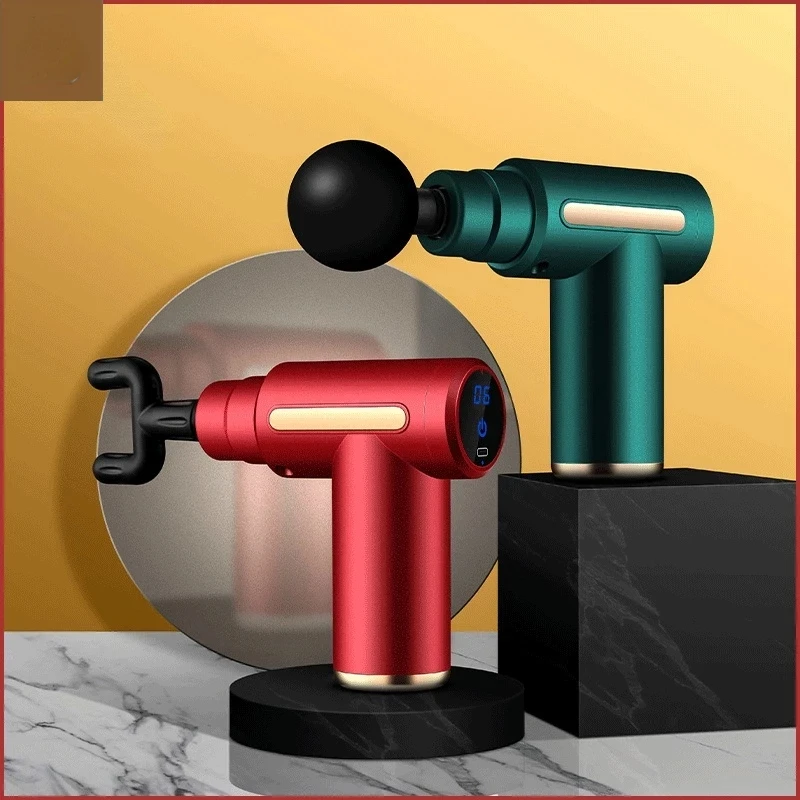 

New Home Vibration New Massage Hammer Muscle Relaxer Electric Masajeador Impact Foot Neck Muscle Face Massage Gun Fascia Gun