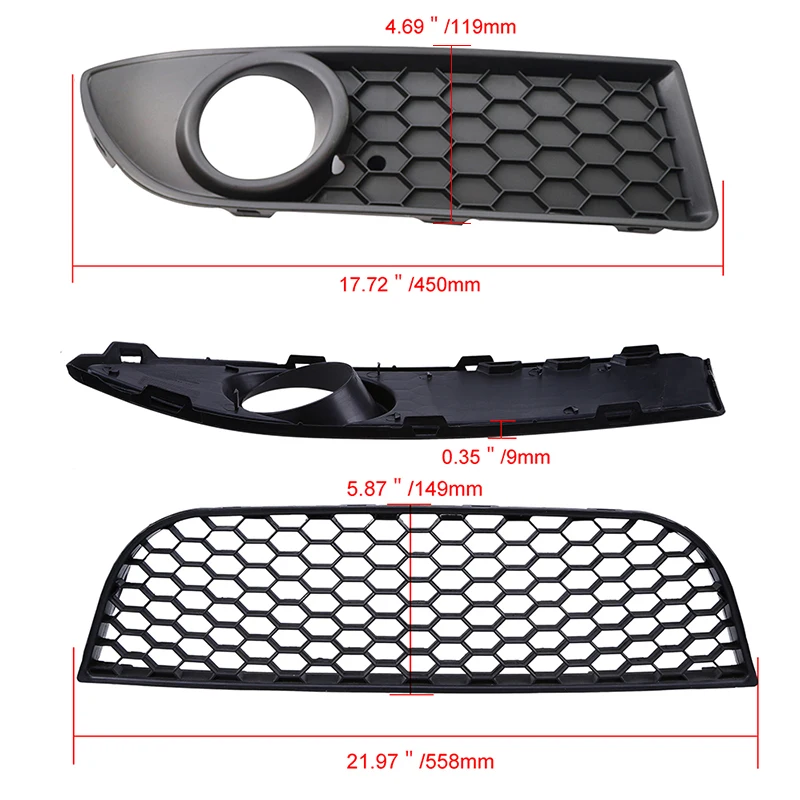 ڵ Ȱ  Ŀ   ׸ Ȱ  Decora grigrilles VW  MK4 9N3 2005 2006 2007 2008 2009 Facelift