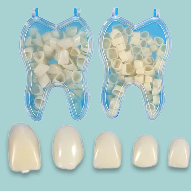 50Pcs Dental Temporary Crowns Posteriors Molar Resin Tooth Teeth Dental Replace Missing Teeth Repair Dentisty