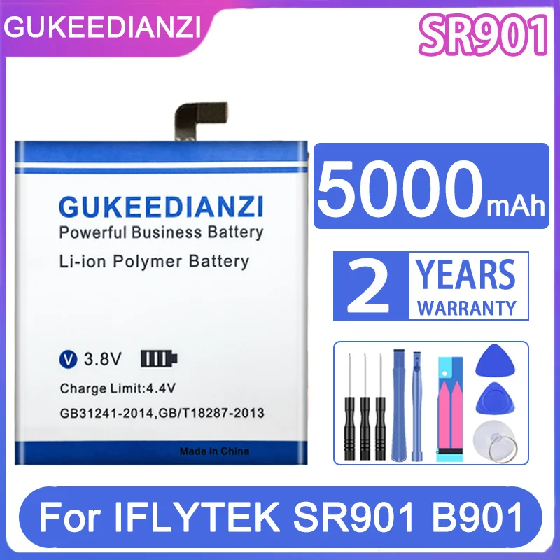 

Сменный аккумулятор GUKEEDIANZI 5000 мАч для IFLYTEK SR901 B901