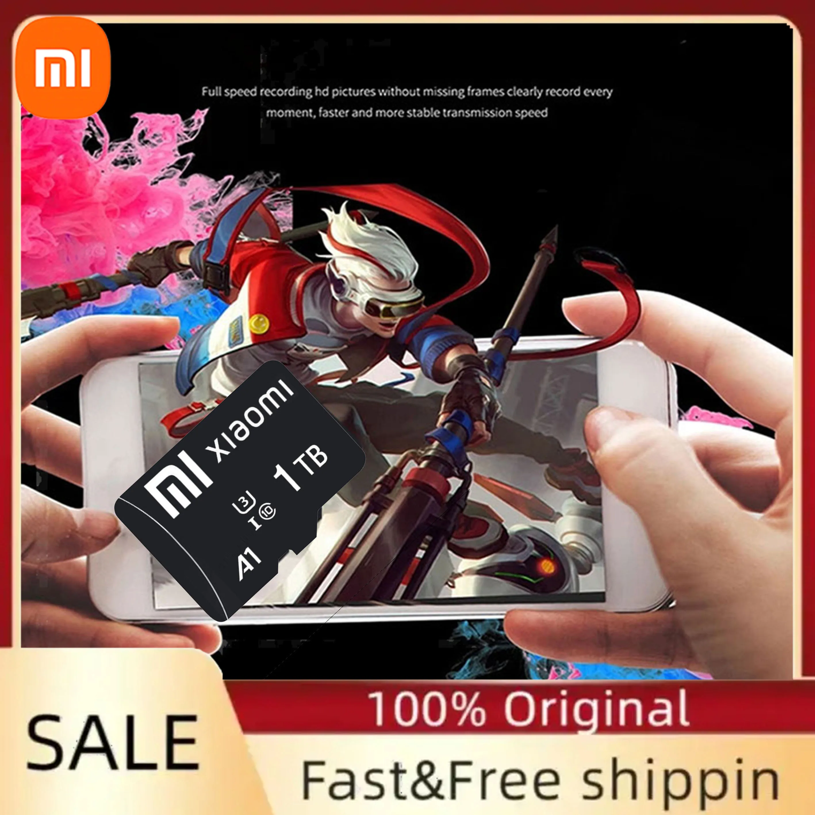 샤오미 오리지널 방수 메모리 카드 100%, 클래스 10, 128GB, 64GB, 128GB, 256GB, 512GB, 1TB, 2TB