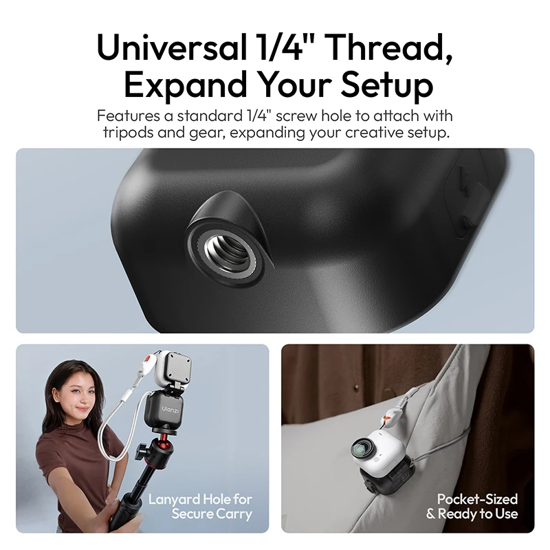 Ulanzi IN07 Mini Magnetic Fill Light for Insta360 Go Ultra Compatible with Go Ultra magnetic base for Vlog Street Photography