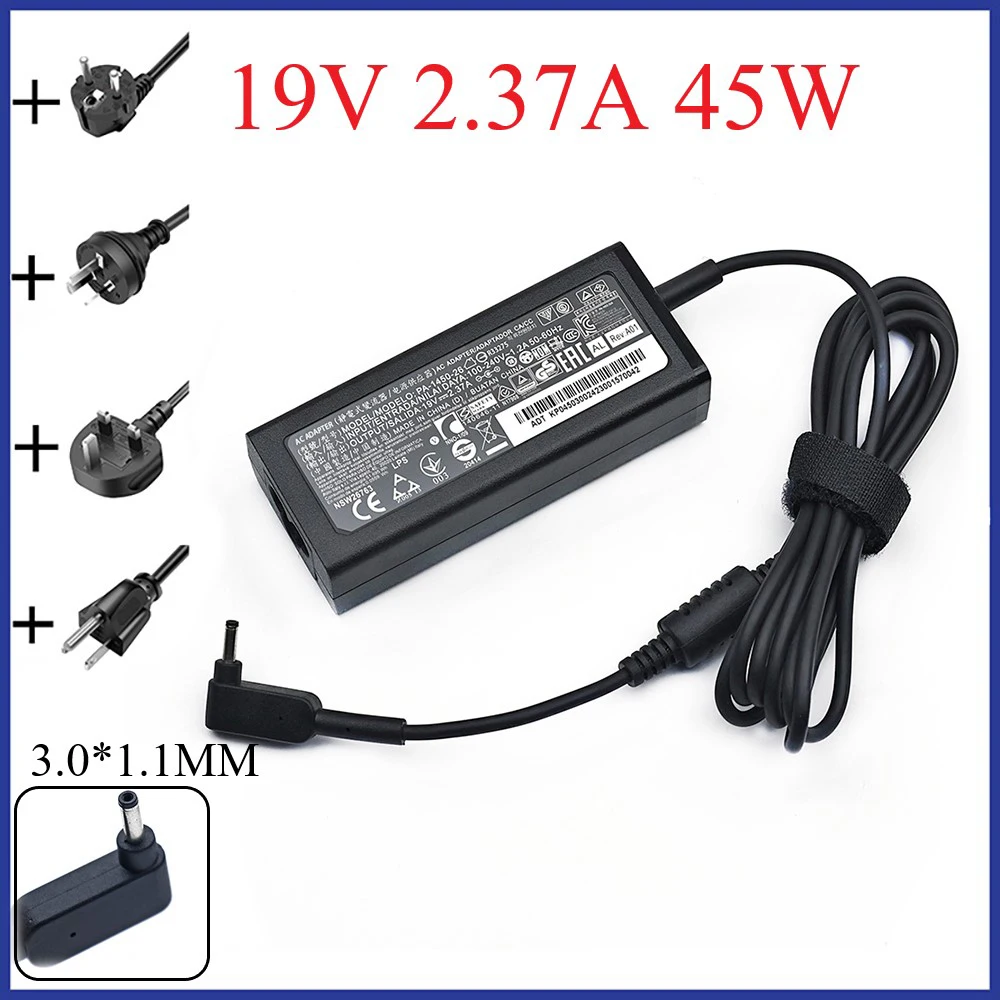 Original Acer 45W Laptop Charger - 19V 2.37A AC Adapter, Model A13-045N2A (Tested & Working)
