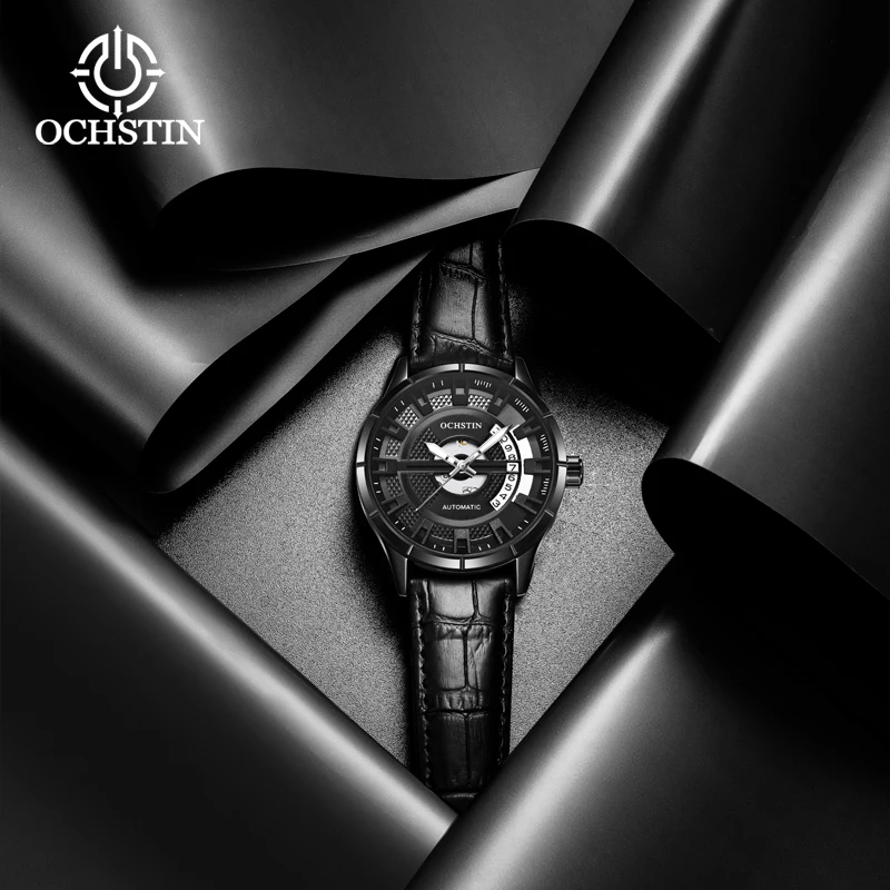 Ochstin Augustine's New 2024 Fashionable Master Series Waterproof Watch with Hollow Mechanical Movement Men's Mechanical Watch
