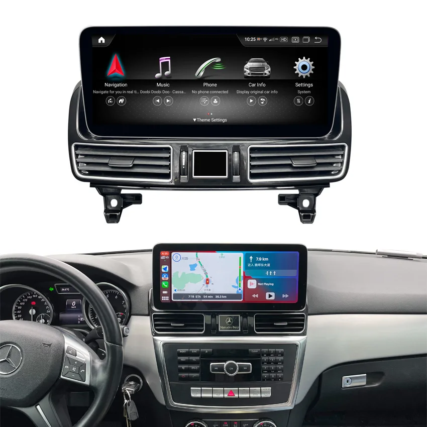 Upgrade Android 13 Screen 12.3 Inch 64G/128G Car Radio For Mercedes Benz GL ML W166 X166 GL350 GL63 Carplay Gps Navigation