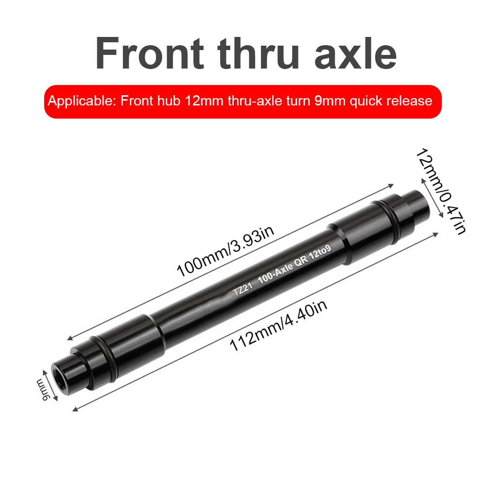 MTB Tools Road Bike 15mm Thru Axle to 12mm Thru Axle Adapter for 100mm Fork 