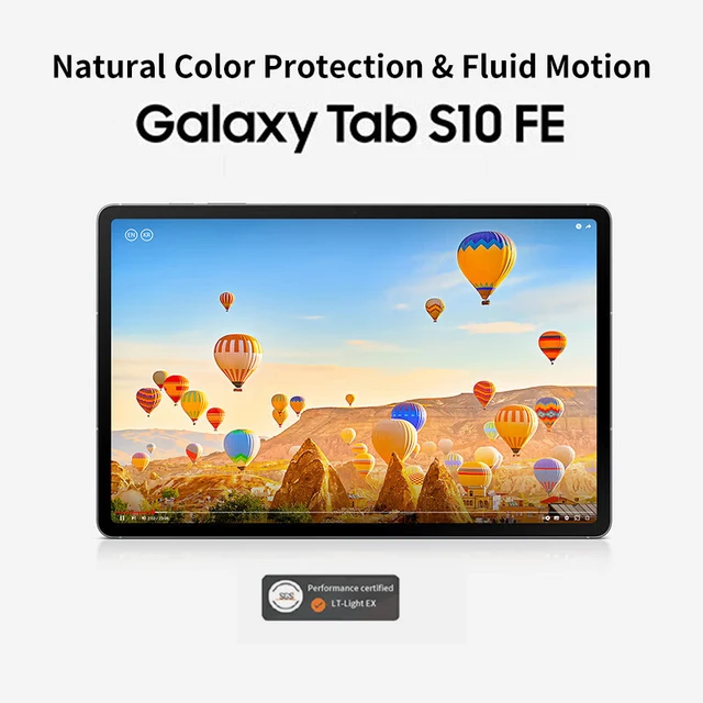 2025 New SAMSUNG Galaxy Tab S10 FE Thin Tablet 10.9 inch LCD Screen 90Hz With S Pen 12+256GB WIFI Vision 2-2.2K Wi-Fi AI 6