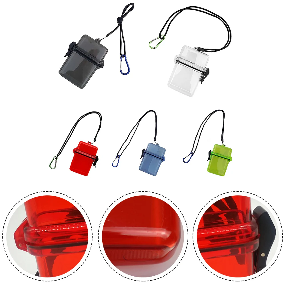 

Functional Waterproof Dry Box Sports Case With Rope Clip Plastic For Kayaking Surfboard Swimming Pool Surfboard Kayak Pool Parts