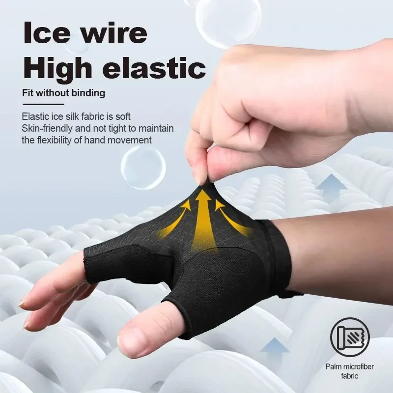 X-TIGER Cycling Gloves Half Finger Shockproof Wear Resistant Breathable MTB Road Bicycle Gloves Men Women Sports Bike Equipment 5