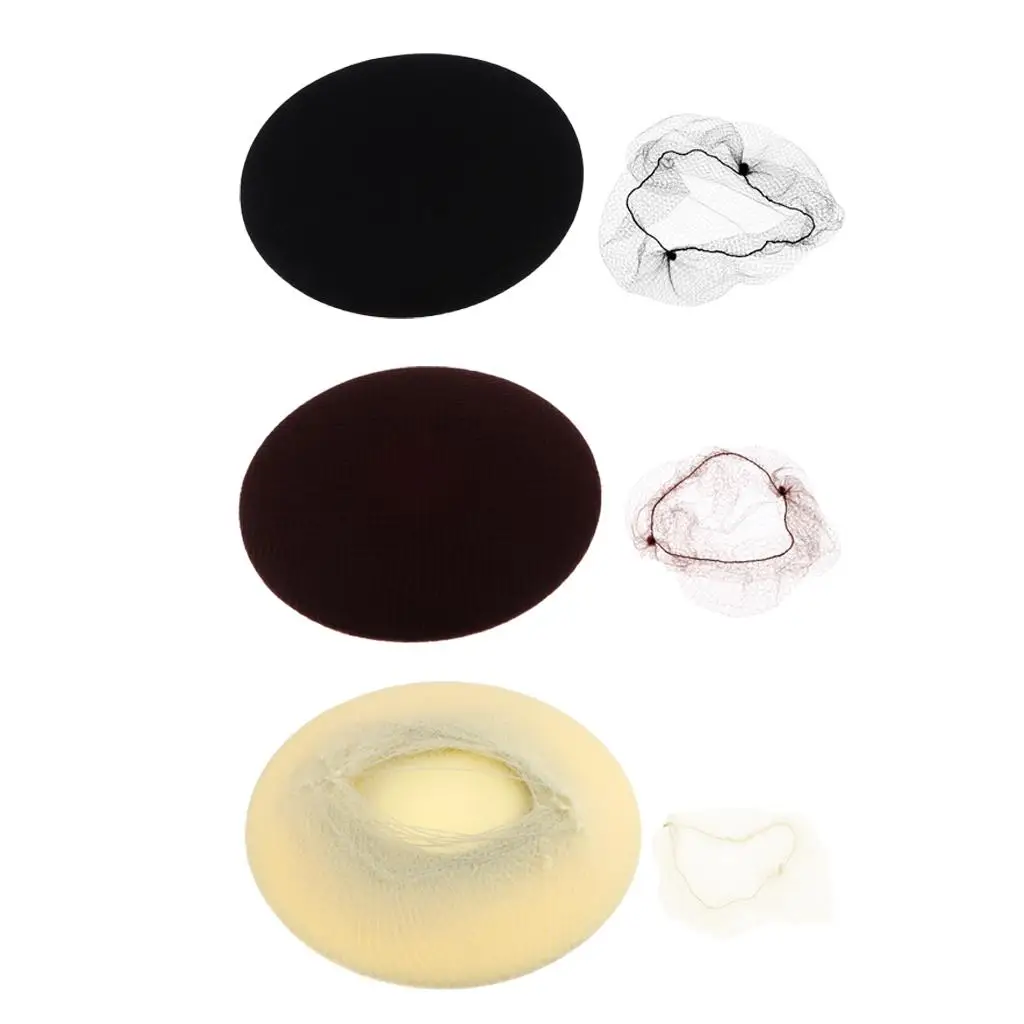 

3pcs Breathable Making Stretch Cap Hairnet Adjust Nylon Weaving Mesh Cap