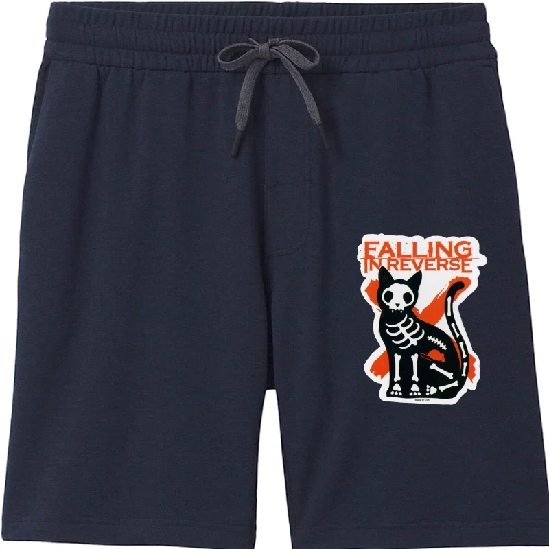 

Мужские шорты унисекс, черные шорты в стиле рок с принтом, новые принты из чистого хлопка, с принтом Мужские шорты