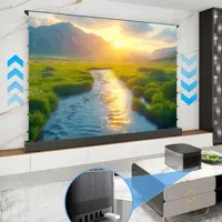 Motorized Fresnel ALR Floor Rising Projector Screen for Standard/Long Throw Projector, 8K Floor Stand Screen for Home Theater - Image 6
