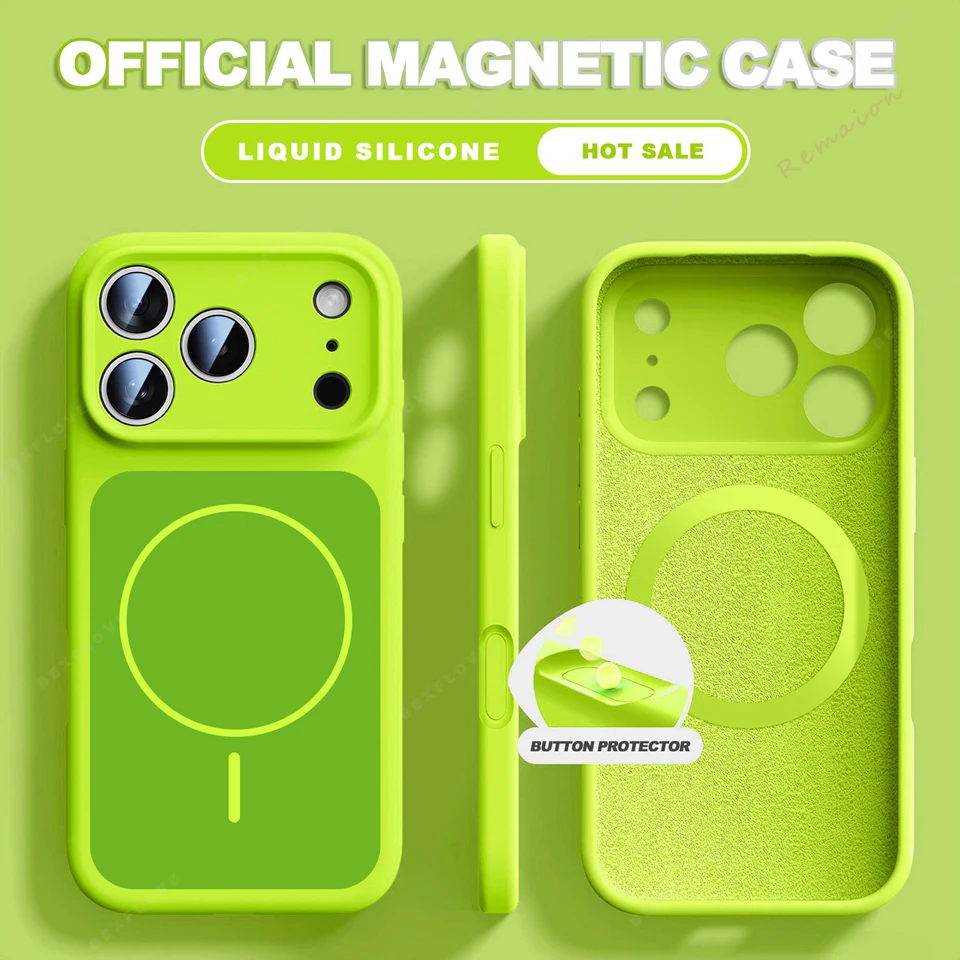ตัวเลือกสินค้า เคสแม่เหล็กซิลิโคนเหลว iPhone 17/16/15 Pro Max พร้อม Magsafe