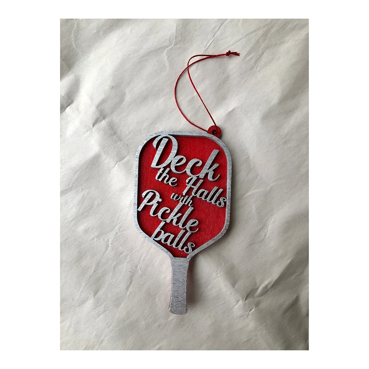 Deck the Halls with Pickleballs Ornament for Christmas, Perfect Gift for Pickleball Lovers, Special and Unique Gift Y