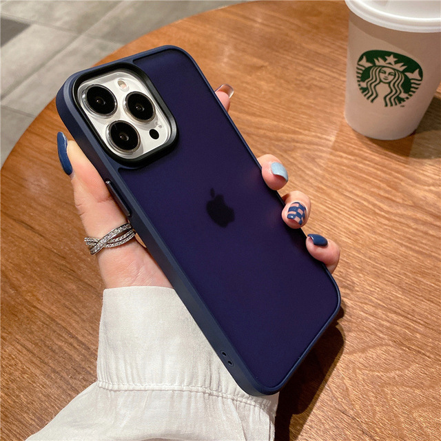 Translucent Matte Soft Phone Case For iPhone 11 12 13 Pro Max Shockproof Armor Bumper Clear Cover For iPhone13 Candy Capa