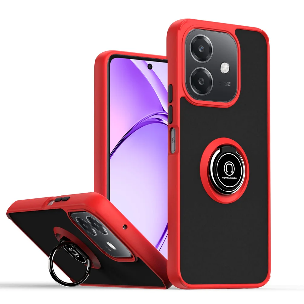 Premium Rotatable Bracket Case with Metal Ring Car Holder