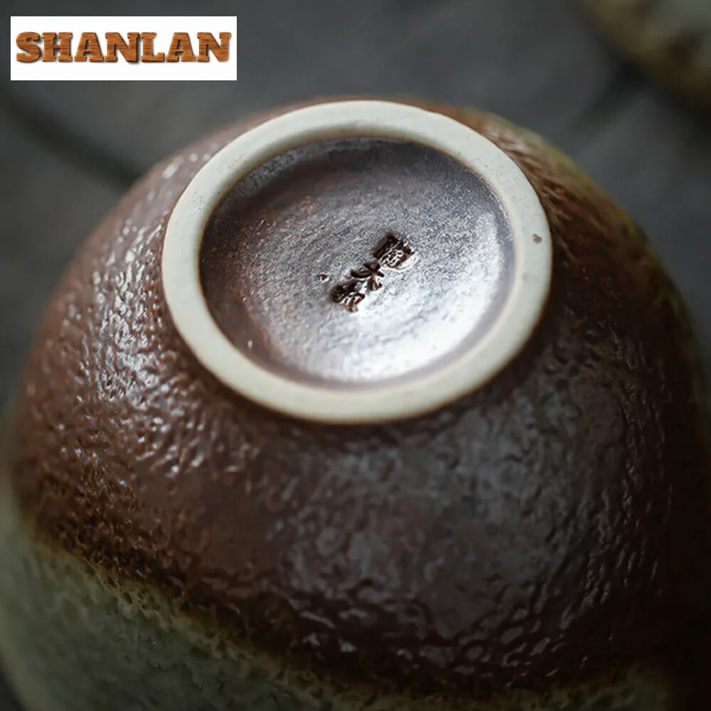 130ml Kiln Fambe Handmade Cover Bowl Household Toad Large Gaiwan Ancient Tea Tureen Chinese Tea Maker Cha Equipment Ornaments