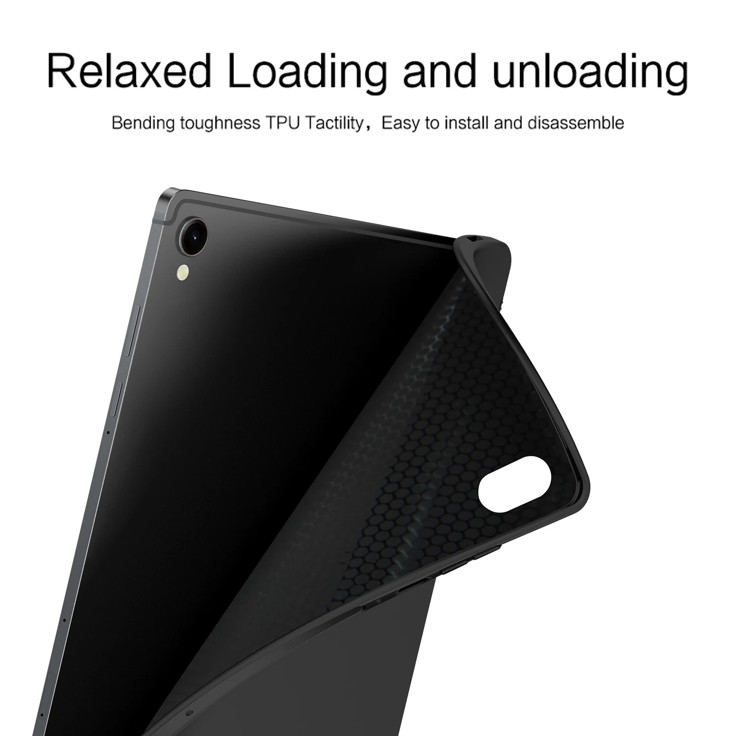 Premium Soft TPU Tablet Case - Sleek Protective Back Cover for 11-Inch and 14.6-Inch Tablets