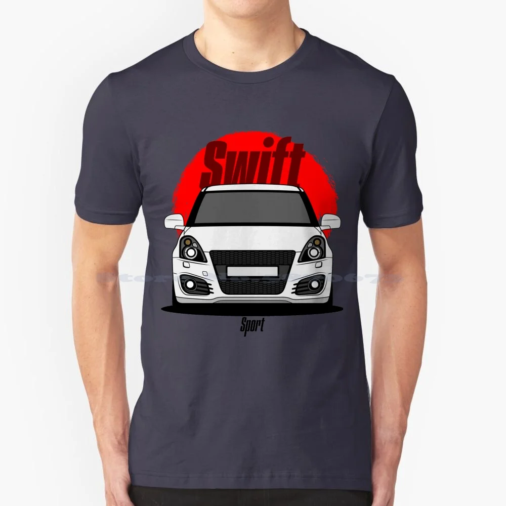 Maglietta Swift 100% Cotone Tee Cars Veicolo Turboosted Jdm Legend Japan Car Sport Car Touge Racing Swift Sport 2012 Rally