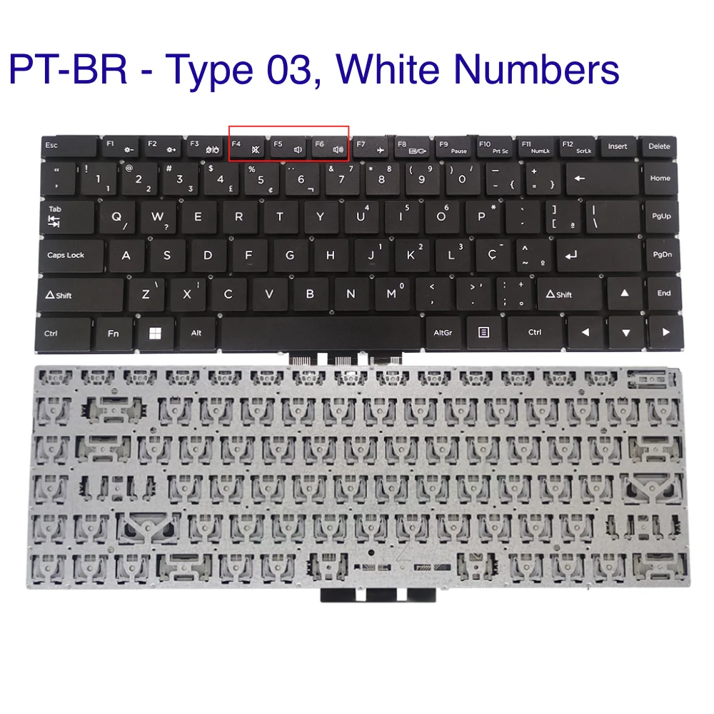 Teclado Brasileiro e Português para Compaq Presario 420 425 430 427 435 433 434 436 439 - Imagem 3