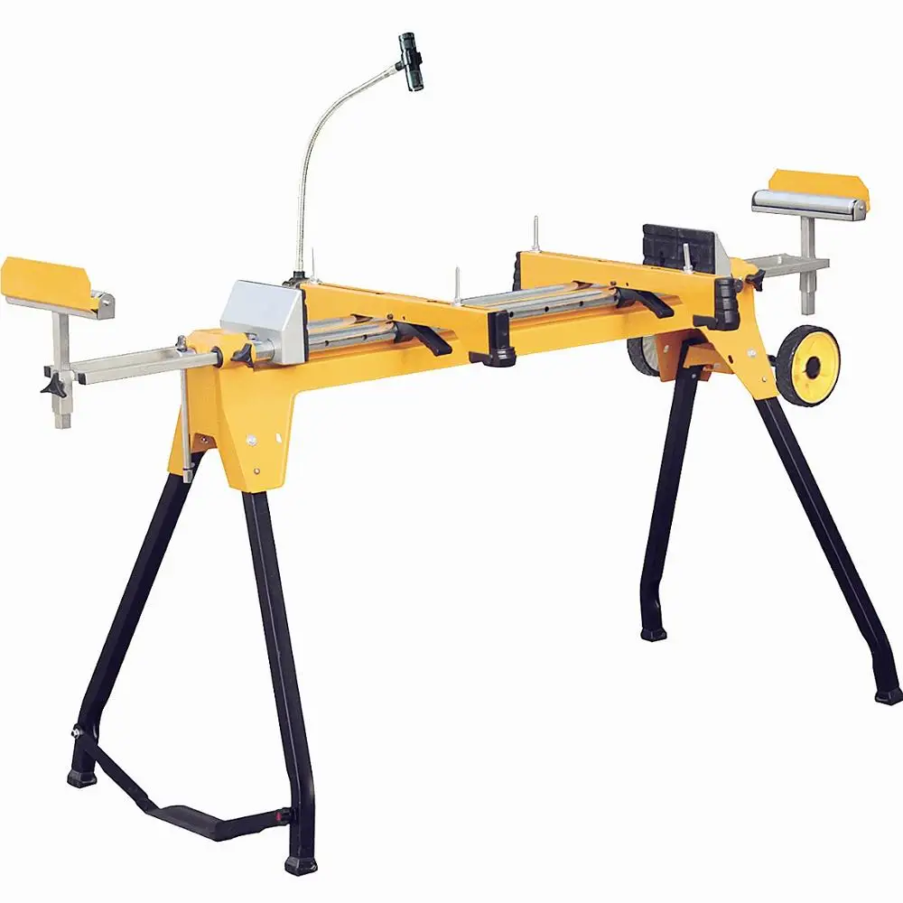 

Multi-function Clamp Bench Can Be Used As Miter Saw Stand, High Quality Heavy Duty Saw Horse Folding Bench With Light