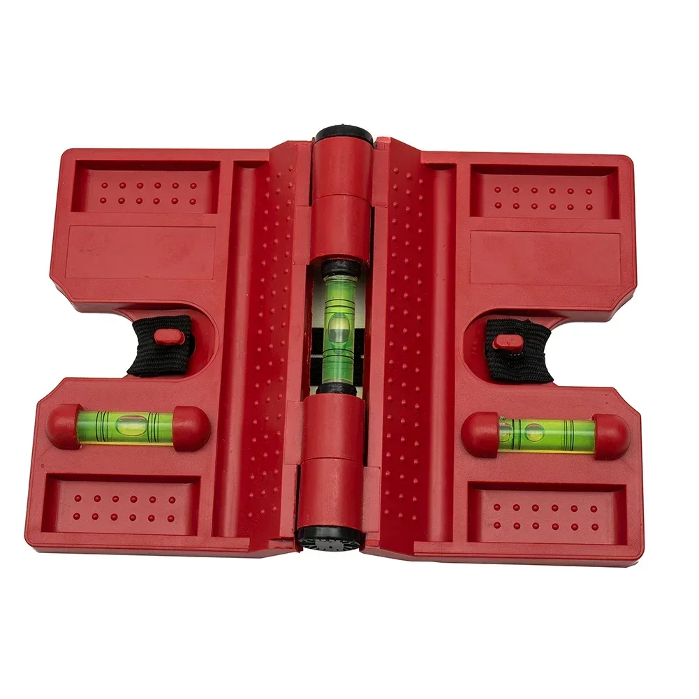 Level Fence Pipe Magnetic Adjustable Post Level With Elastic Band Strap Horizontal Vertical for Metal Pipes Posts Attachment tile leveling device