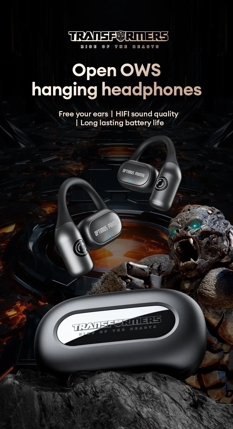 Transformers bluetooth 5.3  OWS earhook earphones