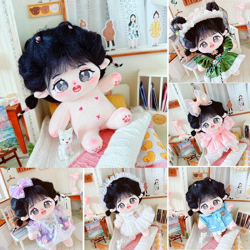 

7.8in IDol Doll Anime Plush Star Dolls No Attributes Dolls Multi Style Clothing Set Toys Fans Collection Children Gifts HeyYaMei