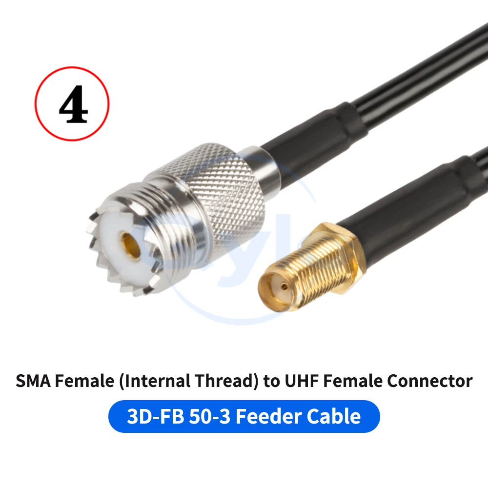 SMA auf M-Typ Koaxialkabel für Antenne Gegensprechanlage Radio GPS Adapterkabel SMA auf UHF Adapter Konvertierungskabel (1 Stück) – Detail 9