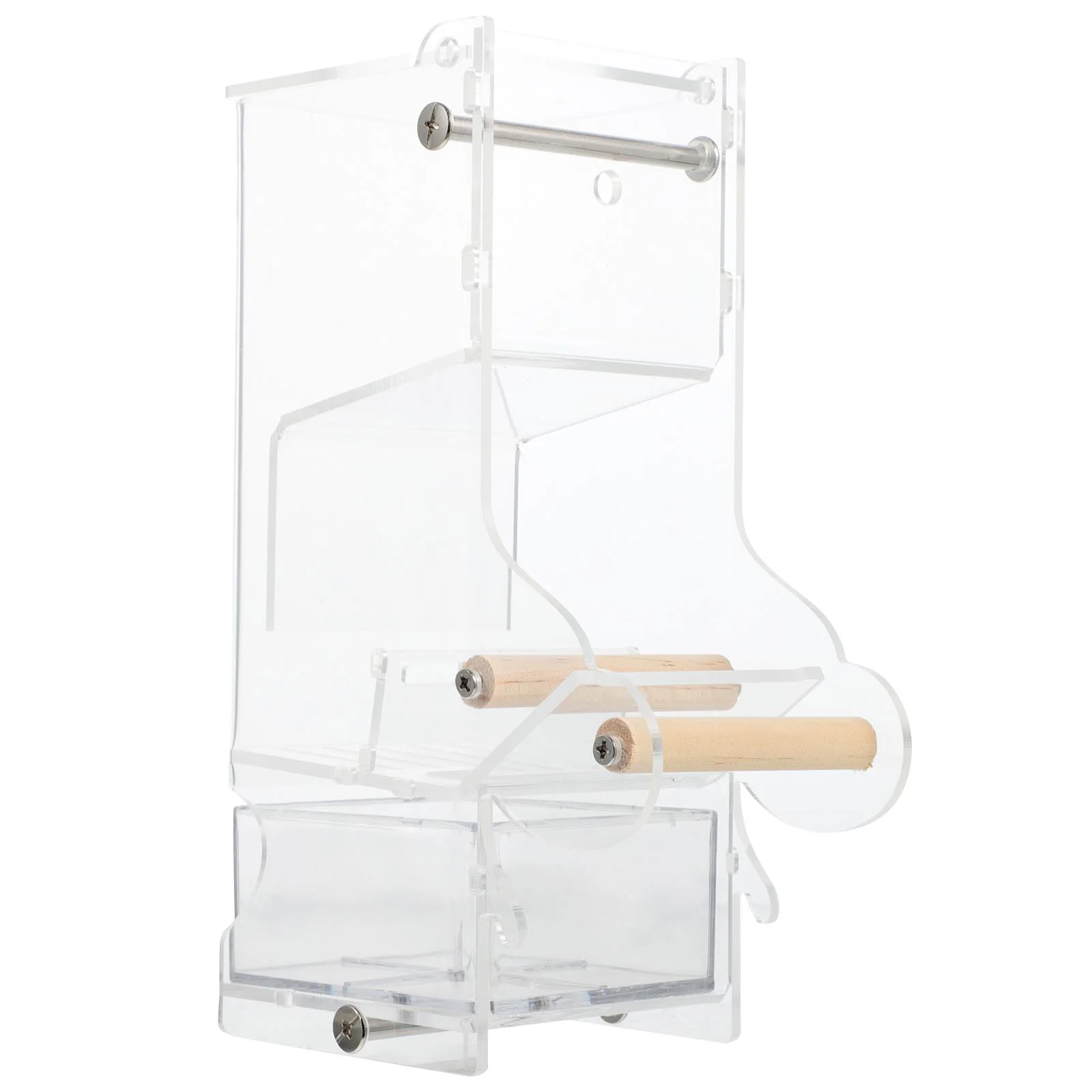

Bird Feeder Feeding Tool Sprinkler Useful Acrylic Birds Food Holder Water Dispenser
