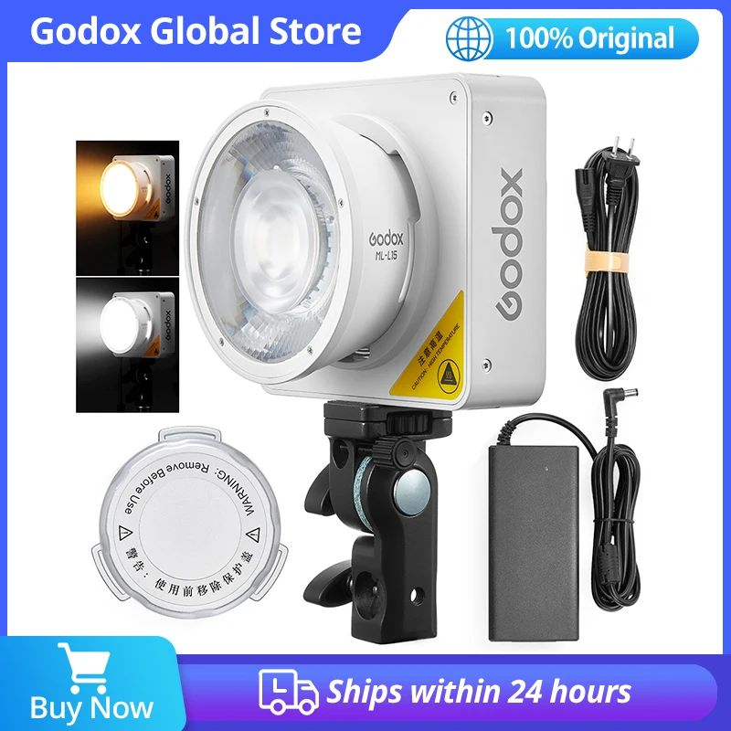 Godox ML100Bi 바이컬러 휴대용 LED 조명 120W 온보드 및 앱 제어 사진 램프(비디오 녹화, 라이브 스트리밍용)