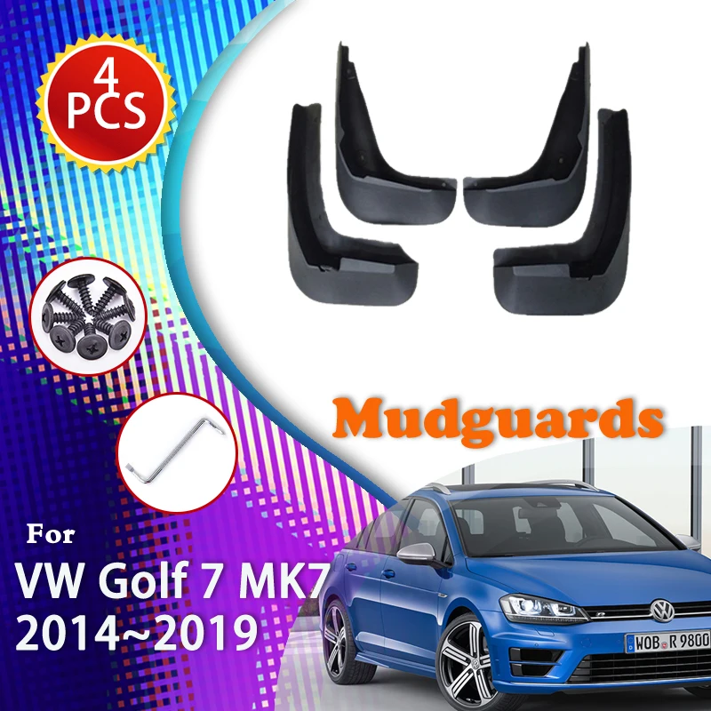 

For VW Golf 7 Mk7 2015 2017 2014~2019 Estate Variant wagon Mudguard Car Front Rear Splash Guard Mud Flap Fender Auto Accessories