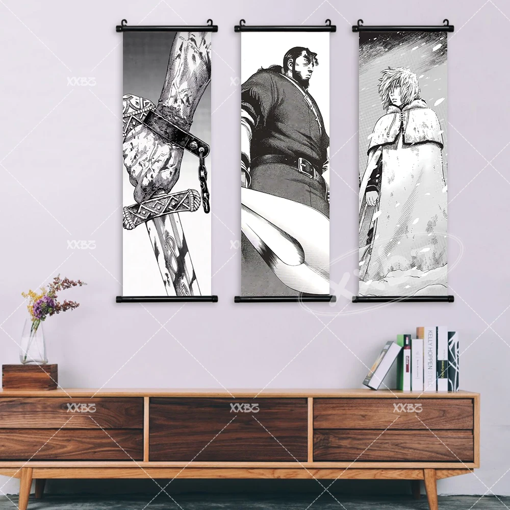 Vinland Saga Anime Wall Art: Thorfinn & Askeladd Decor Canvas Poster