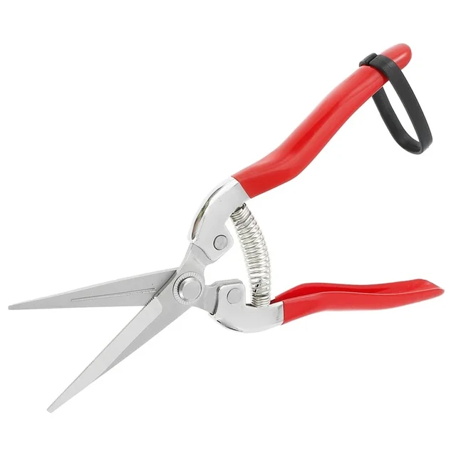 Straight Pruning Shears with Stainless Steel Blades Micro-Tip