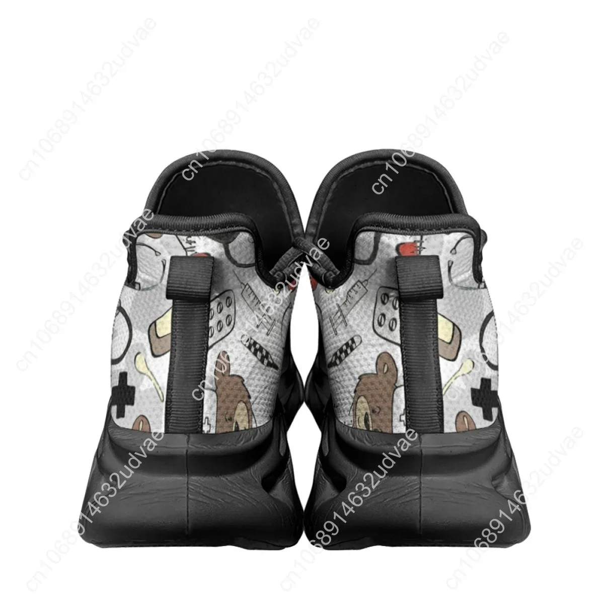 Nurse Shoes Women Print Breathable Sneakers Woman Slip-on Light Non-slip Flats Ladies Soft Bottom Casual Sports Shoes