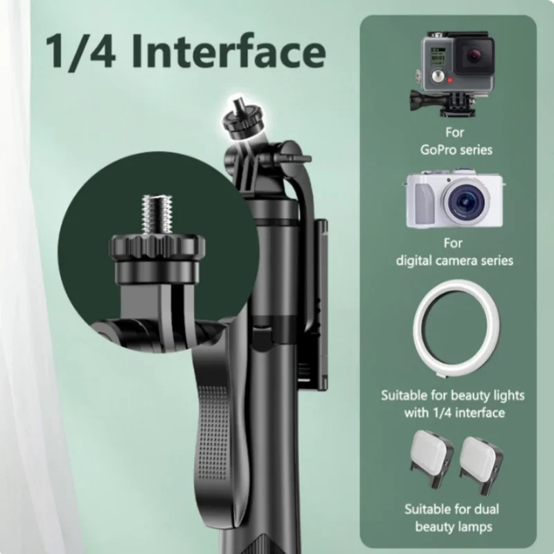 FANGTUOSI Wireless Selfie Stick Tripod 1530mm Foldable Monopod for Gopro Action Cameras Smartphones iPhone 13 14 Xiaomi phone tripod selfie stick