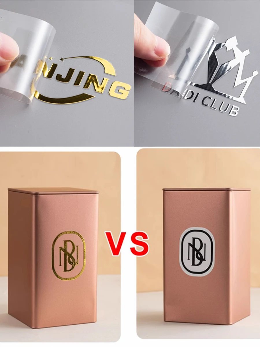 Custom Gold UV Transfer Stickers – Personalized Glossy Logo Labels for Cups, Tubes, Bag... - SKU SSL900285 - UGI Packaging