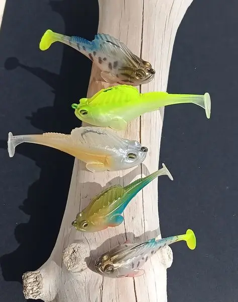Hunthouse Weiche Köder Jig Beschichtet Angeln Köder Sinking Alle Wasser 55mm/75mm/95mm Swimbaits für Forelle Hecht Bass Shad Barsch Tackle – Detail 8