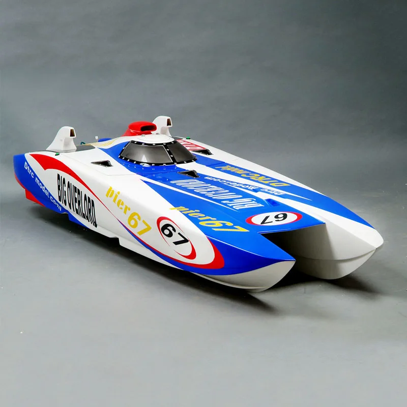 RC Gasoline Powered Boat Model Remote Control Electric Cat Boat Hull DIY Boat Model Toy Hull Accessories 180cm Fiberglass Hull 1