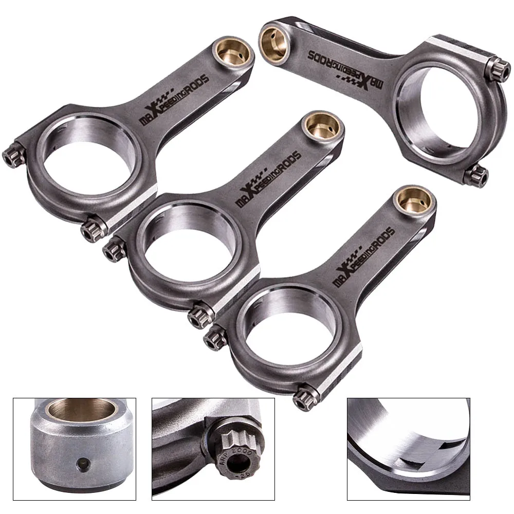 

H Beam Connecting Rods for Mitsubishi Lancer 2.0 EVO MK5 4G63 Early Model 150mm for Galant III 2.0 Turbo ECi ARP Boulons TÜV