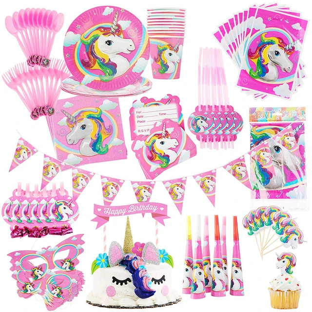 Unicorn Birthday Party Decoration  Unicorn Birthday Girl Decoration -  Party Supplies - Aliexpress