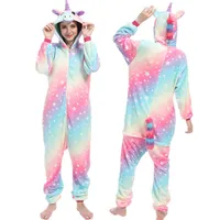 S M L XL Women One-piece Pajama Plush Flannel Jumpsuit Adult Winter Kigurumi Anime Onesies Halloween Unicorn Cosplay Costumes - Image 6