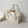 Canvas Mommy Bag Baby Nappy Bags for Newborn Diaper Organizer Pouch Babies Accessories Stroller Tote Bag Mom Handbags 4