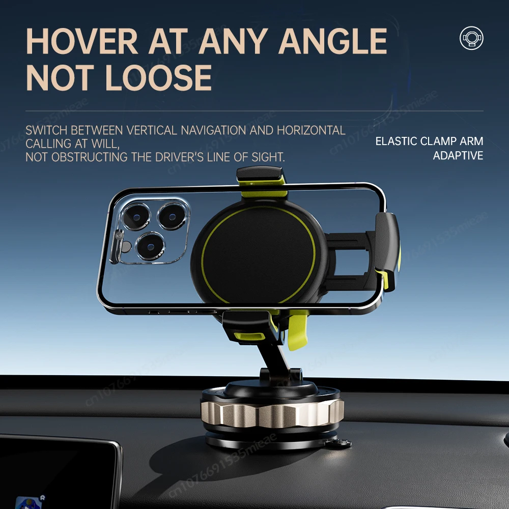 Universal 360° Rotating Magnetic Car Phone Mount with Vacuum Suction