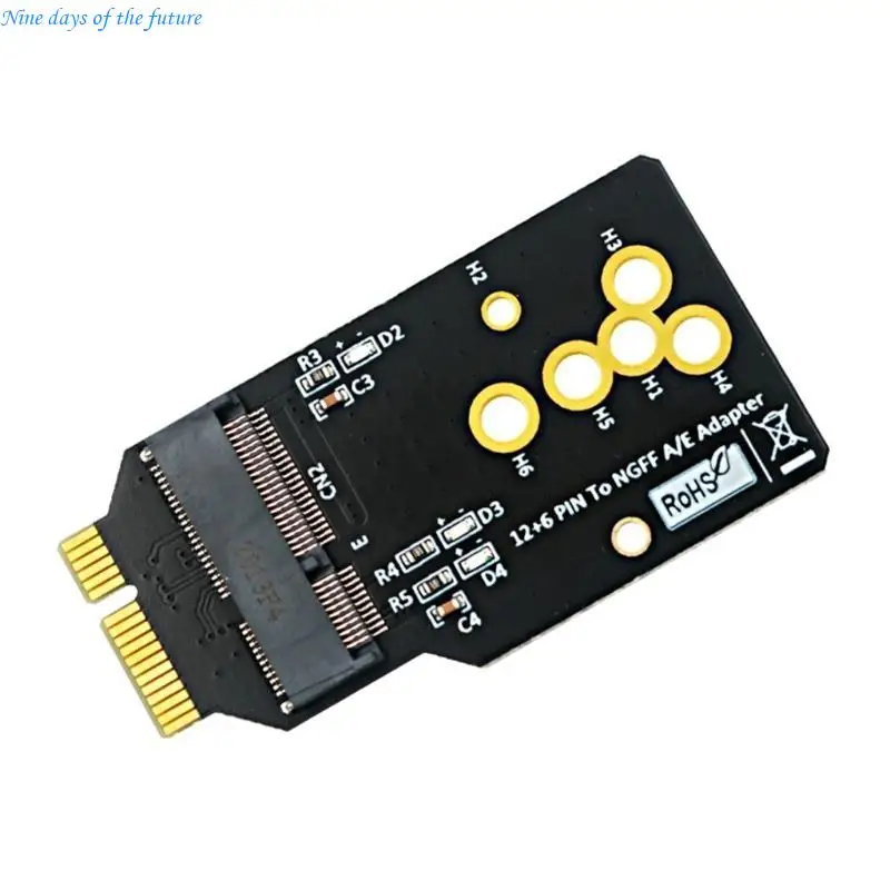 AX200/201/210 WIFI6 모듈-NGFF 2230 M.2 E65A 용 BCM94360CS2/BCM943224PCIEBT2 카드 교체 용 12 + 6 핀 어댑터 카드