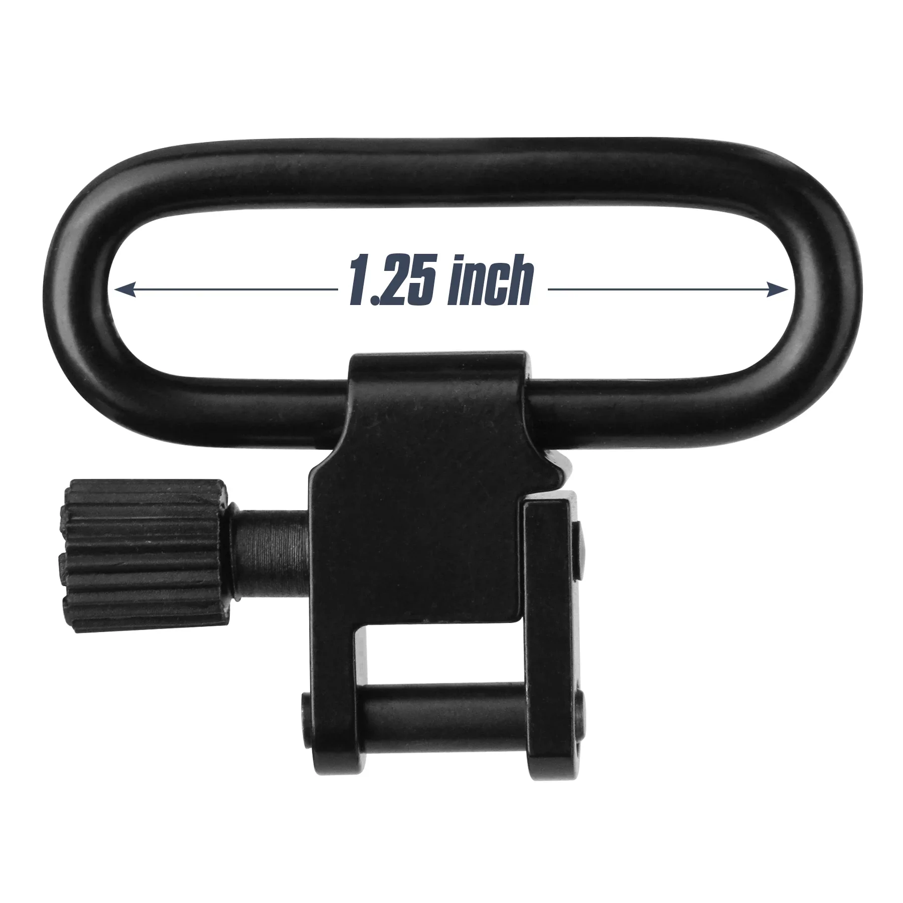 GUGULUZA 4PCS 1.25in QD Sling Swivel Strap Buckles Kit Rifle Sling Swivels Mount Adapter Detachable Mount Ring For Outdoor
