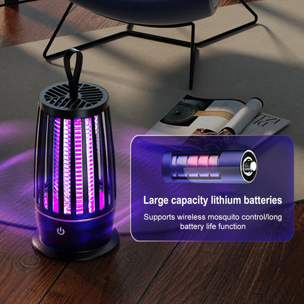 Electric Shock Bug Zapper Mosquito Killer Lamp Repellent UV Light Anti Mosquito Fly Insect Trap Outdoor Camping Lights