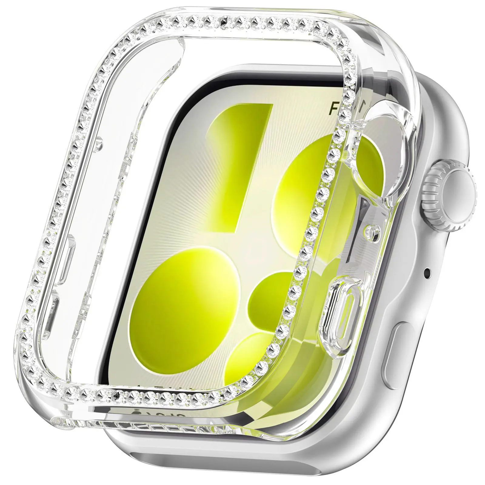 Diamond Cover Case - Premium Screen Protector with Hollow PC Bumper Frame